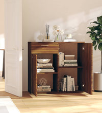 Sideboard Braun Eichen-Optik 80x36x75 cm Holzwerkstoff