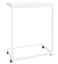 Beistelltisch mit Rollen Weiß 55x35x70 cm Holzwerkstoff