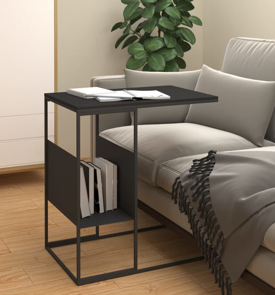 Beistelltisch Schwarz 55x36x59,5 cm Holzwerkstoff