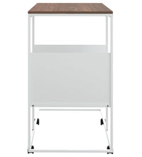 Beistelltisch mit Rollen Weiß 55x36x63,5 cm Holzwerkstoff