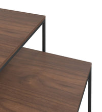 Couchtisch-Set 2-tlg. Holzwerkstoff und Metall
