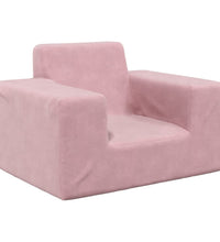 Kindersofa Rosa Weich Plüsch
