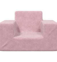 Kindersofa Rosa Weich Plüsch