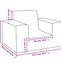 Kindersofa Rosa Weich Plüsch