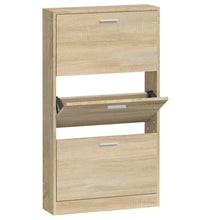 Schuhschrank Eichen-Optik 59x17x108 cm Holzwerkstoff