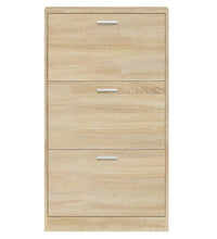 Schuhschrank Eichen-Optik 59x17x108 cm Holzwerkstoff