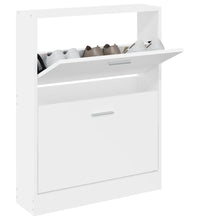 Schuhschrank Weiß 59x17x81 cm Holzwerkstoff