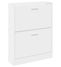 Schuhschrank Weiß 59x17x81 cm Holzwerkstoff