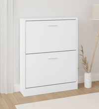 Schuhschrank Weiß 59x17x81 cm Holzwerkstoff