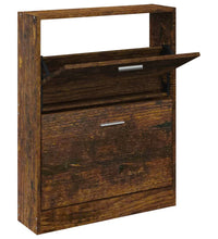 Schuhschrank Räuchereiche 59x17x81 cm Holzwerkstoff