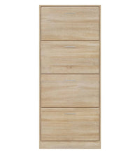 Schuhschrank Sonoma-Eiche 63x24x147 cm Holzwerkstoff