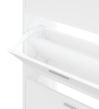 Schuhschrank Weiß 63x24x103 cm Holzwerkstoff