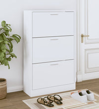 Schuhschrank Weiß 63x24x103 cm Holzwerkstoff