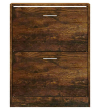 Schuhschrank Räuchereiche 63x24x81 cm Holzwerkstoff