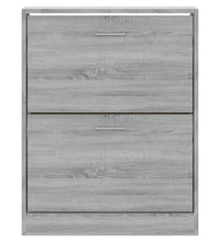 Schuhschrank Grau Sonoma 63x24x81 cm Holzwerkstoff