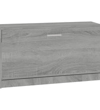 Schuhbank Grau Sonoma 80x24x45 cm Holzwerkstoff