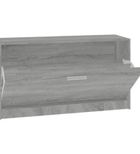 Schuhbank Grau Sonoma 80x24x45 cm Holzwerkstoff