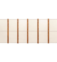 6-tlg. Raumteiler Cremeweiß 420x180 cm