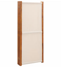 6-tlg. Raumteiler Cremeweiß 420x180 cm