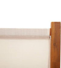 6-tlg. Raumteiler Cremeweiß 420x180 cm