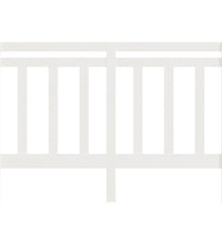 Kopfteil Weiß 166x4x100 cm Massivholz Kiefer