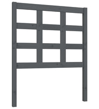 Kopfteil Grau 80,5x4x100 cm Massivholz Kiefer