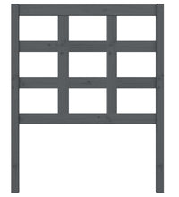 Kopfteil Grau 80,5x4x100 cm Massivholz Kiefer