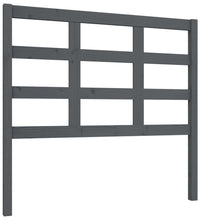 Bett-Kopfteil Grau 105,5x4x100 cm Massivholz Kiefer