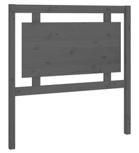 Kopfteil Grau 95,5x4x100 cm Massivholz Kiefer