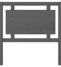 Kopfteil Grau 95,5x4x100 cm Massivholz Kiefer