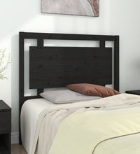 Kopfteil Schwarz 105,5x4x100 cm Massivholz Kiefer