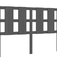 Kopfteil Grau 145,5x4x100 cm Massivholz Kiefer
