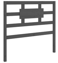 Kopfteil Grau 80,5x4x100 cm Massivholz Kiefer