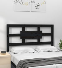 Kopfteil Schwarz 80,5x4x100 cm Massivholz Kiefer
