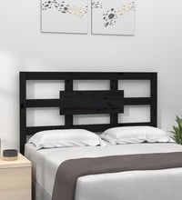 Kopfteil Schwarz 80,5x4x100 cm Massivholz Kiefer