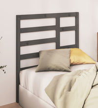 Bett-Kopfteil Grau 81x4x104 cm Massivholz Kiefer