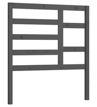Bett-Kopfteil Grau 106x4x104 cm Massivholz Kiefer