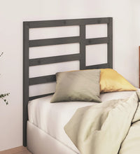 Bett-Kopfteil Grau 106x4x104 cm Massivholz Kiefer