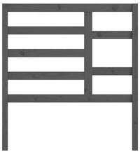 Bett-Kopfteil Grau 106x4x104 cm Massivholz Kiefer