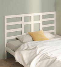 Bett-Kopfteil Weiß 141x4x104 cm Massivholz Kiefer