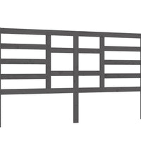 Bett-Kopfteil Grau 186x4x104 cm Massivholz Kiefer