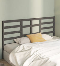 Bett-Kopfteil Grau 186x4x104 cm Massivholz Kiefer
