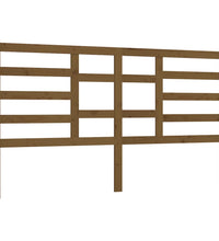 Bett-Kopfteil Honigbraun 206x4x104 cm Massivholz Kiefer