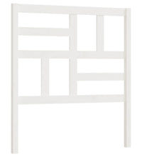 Bett-Kopfteil Weiß 81x4x104 cm Massivholz Kiefer