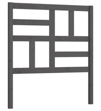 Bett-Kopfteil Grau 81x4x104 cm Massivholz Kiefer
