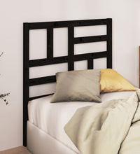 Bett-Kopfteil Schwarz 81x4x104 cm Massivholz Kiefer