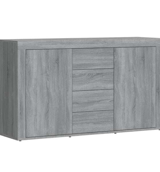 Sideboard Grau Sonoma 120x36x69 cm Holzwerkstoff