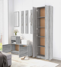 Garderobenschrank Grau Sonoma 55x25x189 cm Holzwerkstoff