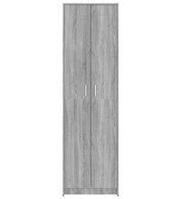 Garderobenschrank Grau Sonoma 55x25x189 cm Holzwerkstoff