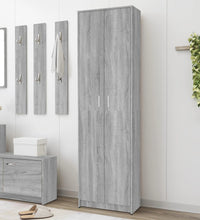 Garderobenschrank Grau Sonoma 55x25x189 cm Holzwerkstoff